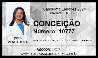 Candidato CONCEIÇÃO 2024 - MARIZÓPOLIS - Eleições