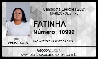 Candidato FATINHA 2024 - MARIZÓPOLIS - Eleições