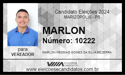 Candidato MARLON 2024 - MARIZÓPOLIS - Eleições