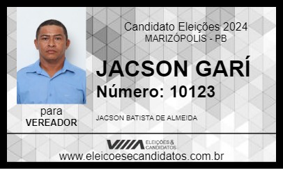 Candidato JACSON GARÍ 2024 - MARIZÓPOLIS - Eleições