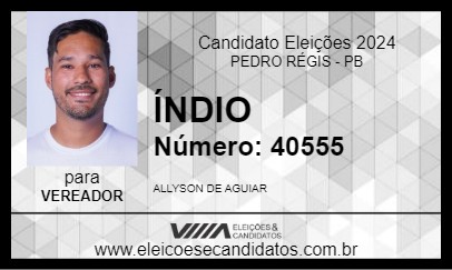 Candidato ÍNDIO 2024 - PEDRO RÉGIS - Eleições