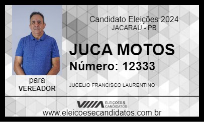 Candidato JUCA MOTOS 2024 - JACARAÚ - Eleições