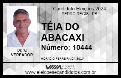 Candidato TÉIA DO ABACAXI 2024 - PEDRO RÉGIS - Eleições