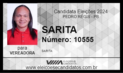 Candidato SARITA 2024 - PEDRO RÉGIS - Eleições