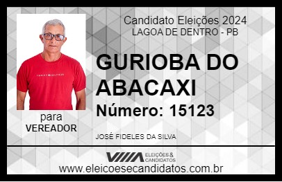 Candidato GURIOBA DO ABACAXI 2024 - LAGOA DE DENTRO - Eleições