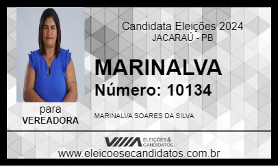 Candidato MARINALVA 2024 - JACARAÚ - Eleições