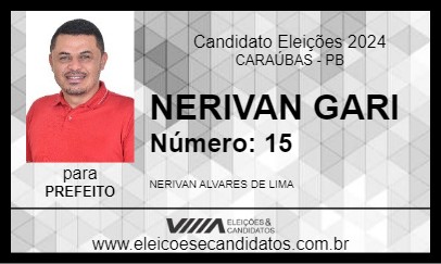 Candidato NERIVAN GARI 2024 - CARAÚBAS - Eleições