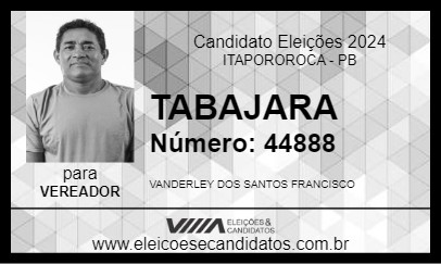 Candidato TABAJARA 2024 - ITAPOROROCA - Eleições