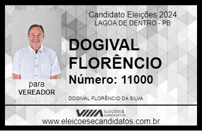 Candidato DOGIVAL FLORÊNCIO 2024 - LAGOA DE DENTRO - Eleições