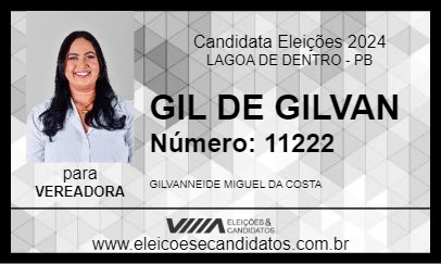 Candidato GIL DE GILVAN 2024 - LAGOA DE DENTRO - Eleições