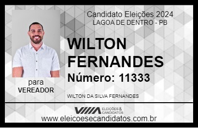 Candidato WILTON FERNANDES 2024 - LAGOA DE DENTRO - Eleições