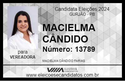 Candidato MACIELMA CÂNDIDO 2024 - GURJÃO - Eleições