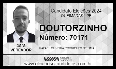 Candidato DOUTORZINHO 2024 - QUEIMADAS - Eleições