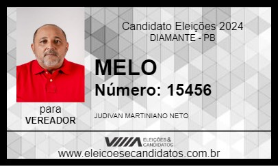 Candidato MELO 2024 - DIAMANTE - Eleições