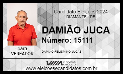 Candidato DAMIÃO JUCA 2024 - DIAMANTE - Eleições