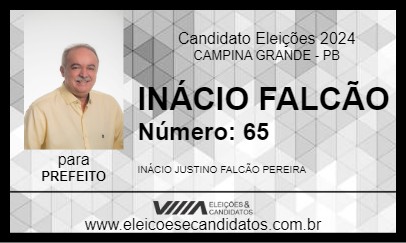 Candidato INÁCIO FALCÃO 2024 - CAMPINA GRANDE - Eleições