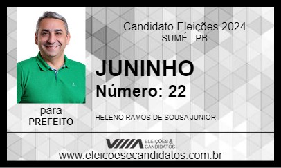 Candidato JUNINHO 2024 - SUMÉ - Eleições