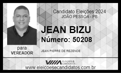 Candidato JEAN BIZU 2024 - JOÃO PESSOA - Eleições