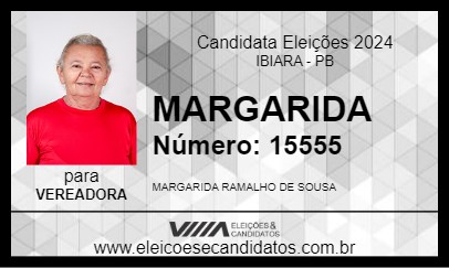 Candidato MARGARIDA 2024 - IBIARA - Eleições