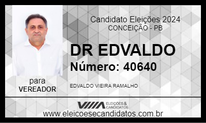 Candidato DR EDVALDO 2024 - CONCEIÇÃO - Eleições