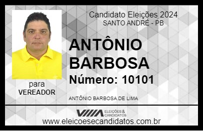 Candidato ANTÔNIO BARBOSA 2024 - SANTO ANDRÉ - Eleições