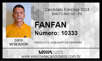 Candidato FANFAN 2024 - SANTO ANDRÉ - Eleições