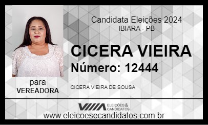 Candidato CICERA VIEIRA 2024 - IBIARA - Eleições