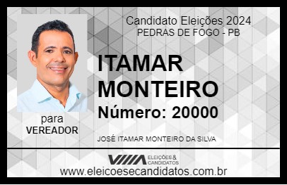 Candidato ITAMAR MONTEIRO 2024 - PEDRAS DE FOGO - Eleições