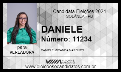 Candidato DANIELE 2024 - SOLÂNEA - Eleições