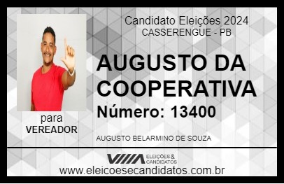 Candidato AUGUSTO DA COOPERATIVA 2024 - CASSERENGUE - Eleições