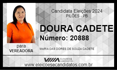 Candidato DOURA CADETE 2024 - PILÕES - Eleições