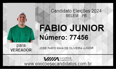 Candidato FABIO JUNIOR 2024 - BELÉM - Eleições