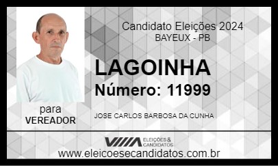 Candidato LAGOINHA 2024 - BAYEUX - Eleições