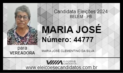 Candidato MARIA JOSÉ 2024 - BELÉM - Eleições