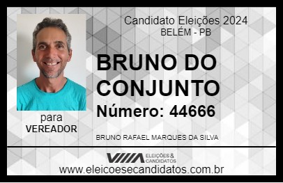 Candidato BRUNO DO CONJUNTO 2024 - BELÉM - Eleições