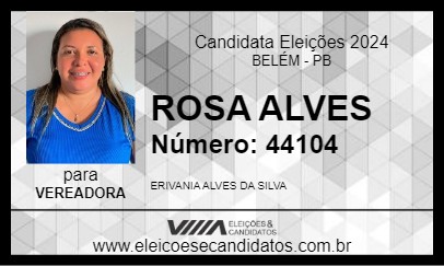 Candidato ROSA ALVES 2024 - BELÉM - Eleições