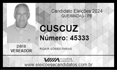 Candidato CUSCUZ 2024 - QUEIMADAS - Eleições