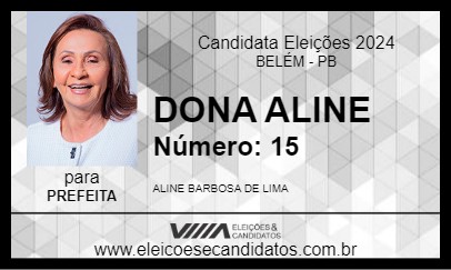 Candidato DONA ALINE 2024 - BELÉM - Eleições