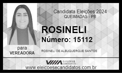 Candidato ROSINELI 2024 - QUEIMADAS - Eleições