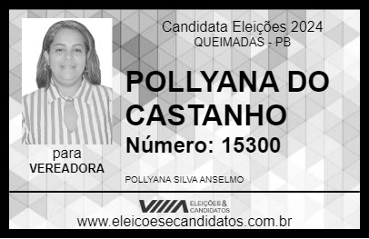 Candidato POLLYANA DO CASTANHO 2024 - QUEIMADAS - Eleições