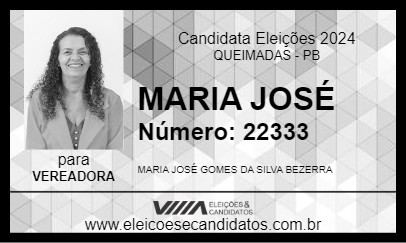 Candidato MARIA JOSÉ 2024 - QUEIMADAS - Eleições