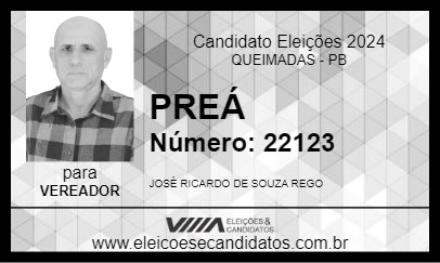 Candidato PREÁ 2024 - QUEIMADAS - Eleições