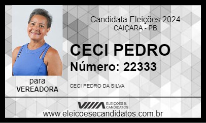 Candidato CECI PEDRO 2024 - CAIÇARA - Eleições