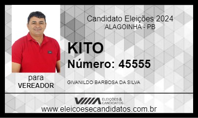 Candidato KITO 2024 - ALAGOINHA - Eleições