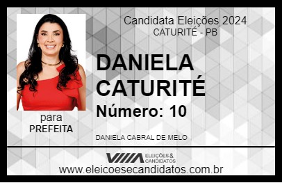 Candidato DANIELA CATURITÉ 2024 - CATURITÉ - Eleições