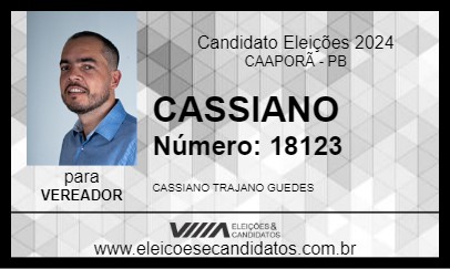 Candidato CASSIANO 2024 - CAAPORÃ - Eleições