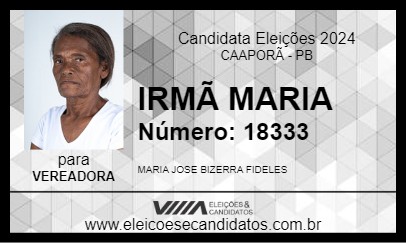 Candidato IRMÃ MARIA 2024 - CAAPORÃ - Eleições