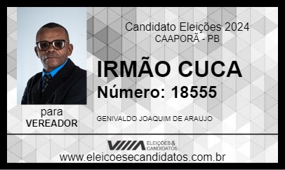 Candidato IRMÃO CUCA 2024 - CAAPORÃ - Eleições