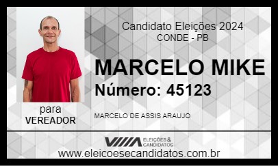 Candidato MARCELO MIKE 2024 - CONDE - Eleições