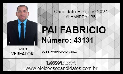 Candidato PAI FABRICIO 2024 - ALHANDRA - Eleições